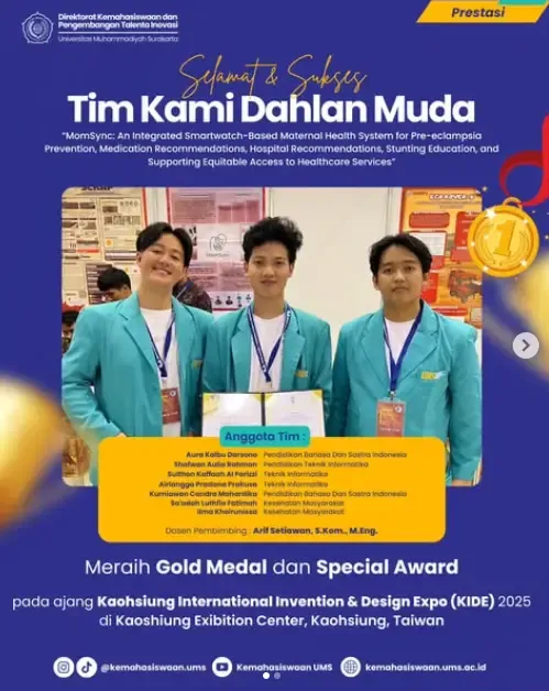 GOLD MEDAL | MomSync: An Integrated Smartwatch-Based Maternal Health System for Pre-eclampsia Prevention, Medication Recommendations, Hospital Recommendations, Stunting Education, and Supporting Equitable Access to Healthcare Services