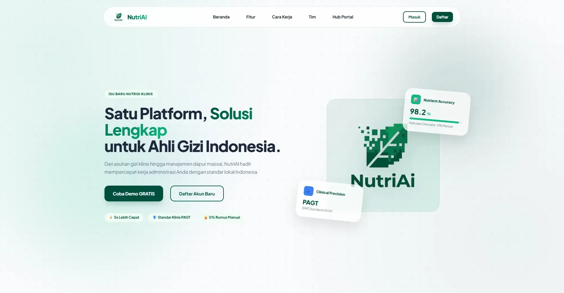 NutriAI | Solusi Gizi Cerdas